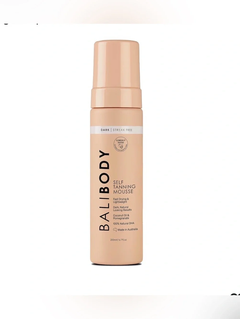 NWT- Bali Body Dark Self Tanning Mousse, 200 mL/6.7 fl oz